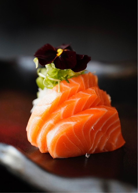Luxury Salmon Sashimi Plating